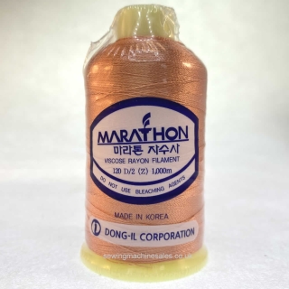 Marathon Machine Embroidery Thread Cantaloupe Orange 1041 1000m Rayon Thread