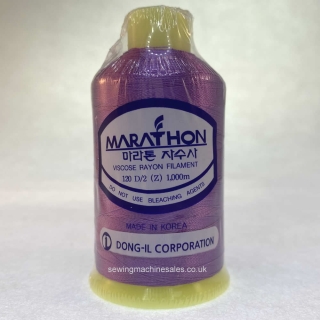 Marathon Machine Embroidery Thread Plum Pie Purple 1078 1000m Rayon Thread