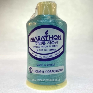 Marathon Machine Embroidery Thread Sea Green Blue 1105 1000m Rayon Thread