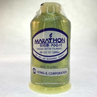 Marathon Machine Embroidery Thread Pistachio Green 1122 1000m Rayon Thread