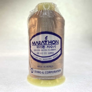 Marathon Machine Embroidery Thread Brown Sugar 1130 1000m Rayon Thread