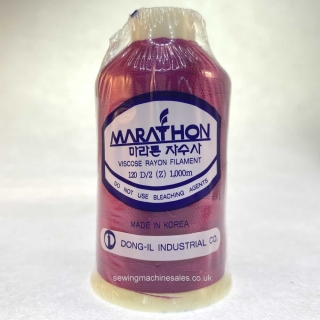 Marathon Machine Embroidery Thread Burnt Pink 1154 1000m Rayon Thread