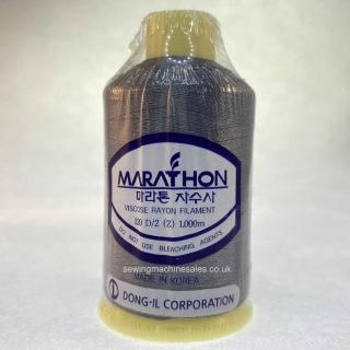 Marathon Machine Embroidery Thread Grey Wolf 1177 1000m Rayon Thread
