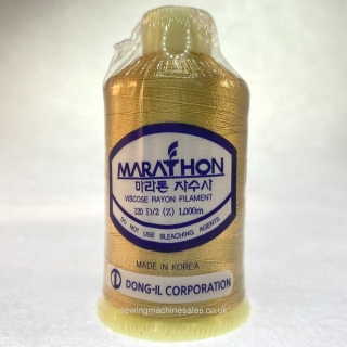 Marathon Machine Embroidery Thread Cinnamon Gold 1187 1000m Rayon Thread