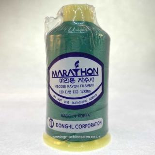 Marathon Machine Embroidery Thread Pine Green 1207 1000m Rayon Thread