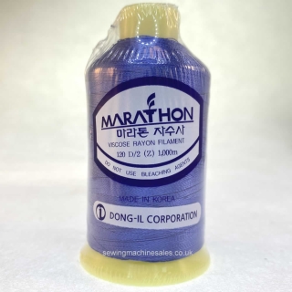 Marathon Machine Embroidery Thread Blue Whale 1249 1000m Rayon Thread