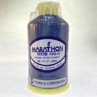 Marathon Machine Embroidery Thread Jet Blue 1325 1000m Rayon Thread