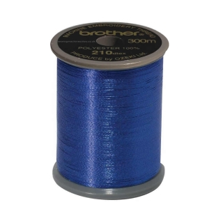 Brother Metallic Embroidery Thread. 300m Col.995 Blue
