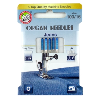 Jeans Organ Needles Size 100/16