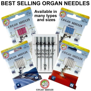 Best selling genuine Organ needles in a range of types and sizes