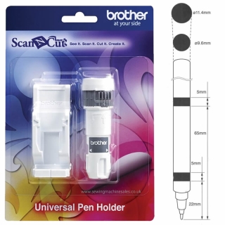 Pen holder for pens with dia of between 9.6-11.4 mm