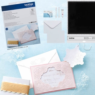 ScanNCut Paper Piercing Starter Kit with tools and paper and designs