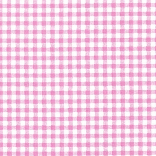 Pink 1/8" Gingham Polycotton Fabric