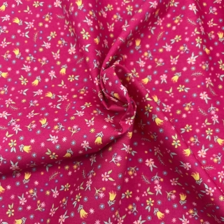 Poppie Cotton, Finding Wonder Collection, Blossoms in Pink Design