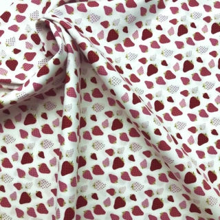 Strawberry Print, Homestead Collection by Prairie Sisters for Poppie Cotton