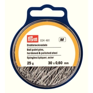 Prym Straight Pins - Ball Point 024481