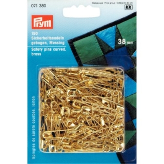 Prym Curved Brass Safety Pins 38mm 071380