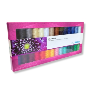 Mettler SILK-FINISH COTTON 50 Thread Kit – 28 Spools for Quilting, Sewing & More