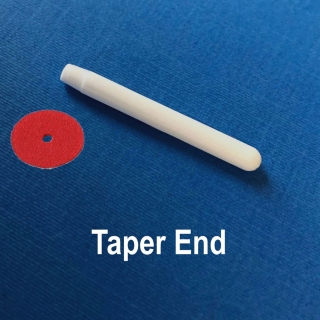 Plastic taper end spool pin