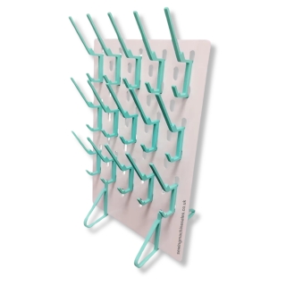 Skadis design 15 peg spool bobbin storage system