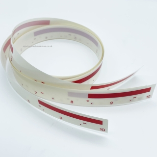 Vinyl tape for the needle bed on Silver Reed knitting machines