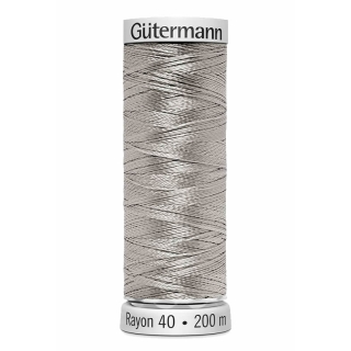 Gutermann Sulky Rayon Thread 200m (1085) Silver Tint White