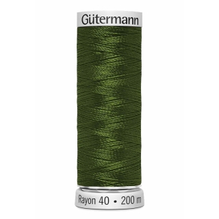 Gutermann Sulky Rayon Thread 200m (1176) Dark Grass Green