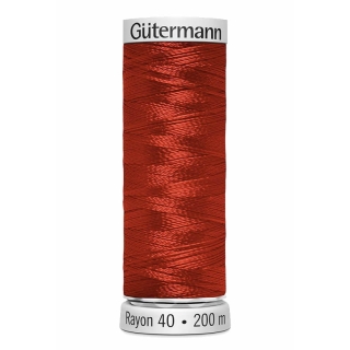 Gutermann Sulky Rayon Thread 200m (1246) Dark Red Orange