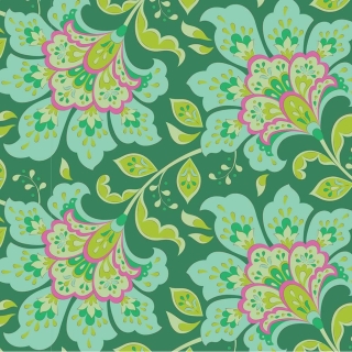 Tilda Bloomsville Flower Market in Pine Fabric