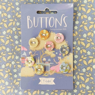 Tilda blue buttons