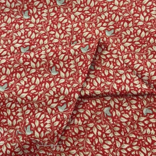 Tilda Holly Red folded fabric
