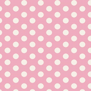 Tilda Medium Dots Fabric in Pink - 100% Cotton
