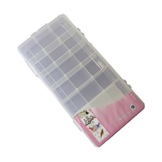 Medium Size Plastic Storage Box With 21 Compartments