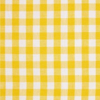 Yellow 1/8" Gingham Polycotton Fabric