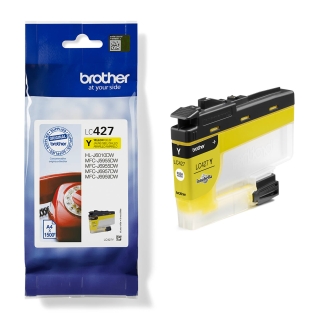 Yellow ink cartridge LC427Y for the PrintModa Studio fabric printer HL-JF1