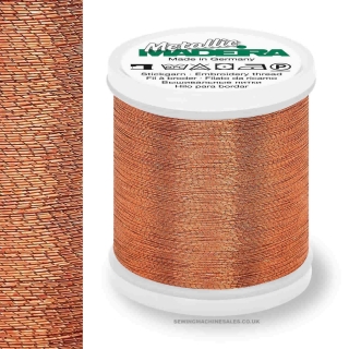 Copper metallic thread