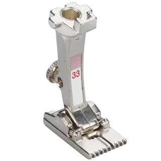 Pintuck foot with 9 grooves