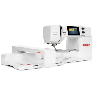 The B 500E is ready to embroider in the hoop