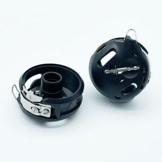 Image shows the front and inside, of the Jumbo bobbin case for new Bernina models