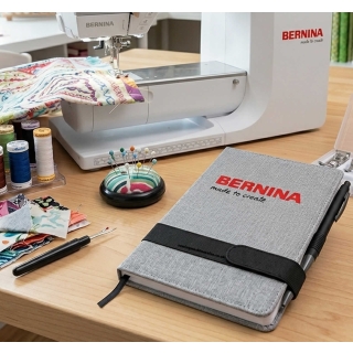 Bernina Dark Grey Moleskin A5 Note Book with Pen