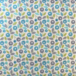 Blue Daisy 100% Cotton Fabric