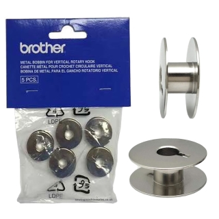 Metal Bobbins Brother PQ, VR, PR Embroidery Machine 5 Pack