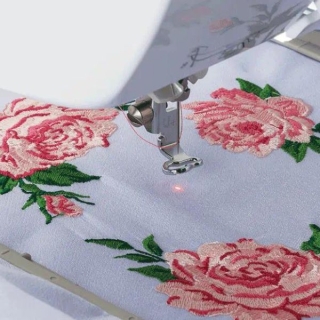 Brother Innovis V Range Embroidery foot with LED pointer (FLED2) Close up