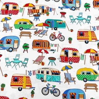 Camping getaway fabric