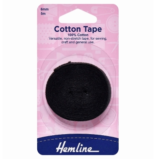 Black Hemming Cotton Tape