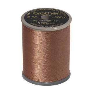 Brother satin finish embroidery thread. 300m spool DARK COFFEE 184