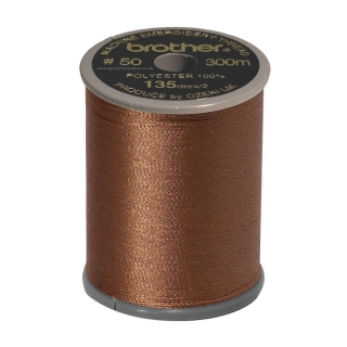 Brother satin finish embroidery thread. 300m spool LIGHT COCOA 185