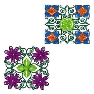 10 Set Beautiful Quilting Blocks Embroidery Design