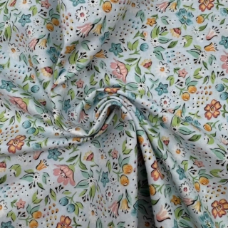 Freshly Picked in Sky from the Garden Party Collection from Poppie Cotton