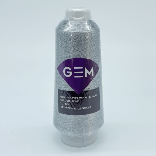 Deep Silver 5000m Polyester Metallic GEM Embroidery Machine Thread
